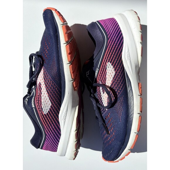 Brooks Launch 5 Women's Running Shoes Blue Coral Purple Low Top Size 10 Medium B - Picture 8 of 11